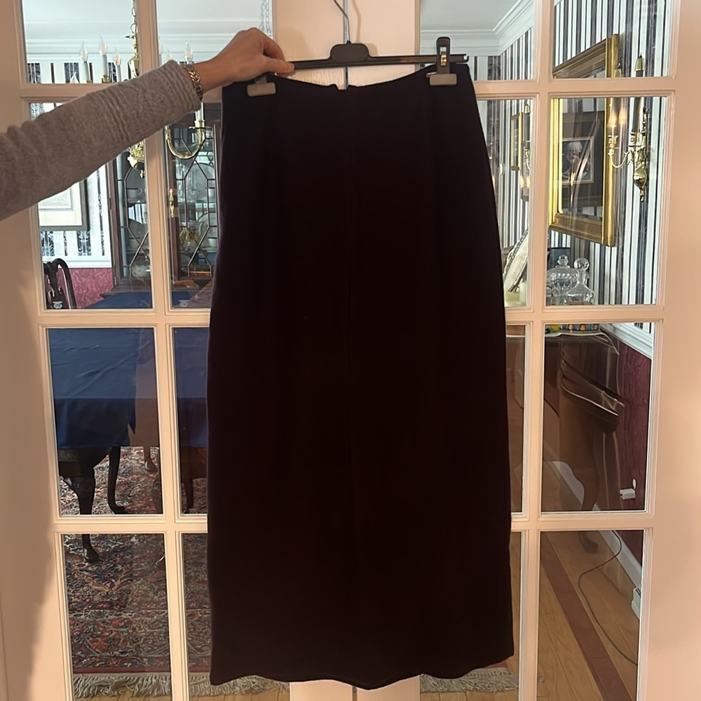Burgundy Geiger Long Skirt